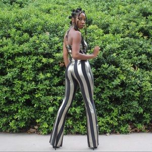 Women’s “Black and Gold” Jumpsuit. S, M, and L.